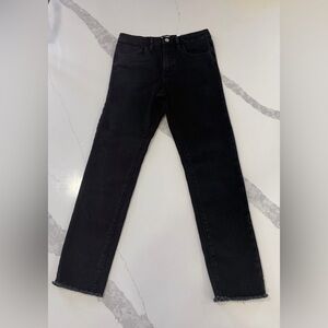 Epic Threads Girls' Skinny Black Raw Hem Denim Jeans Tulipa Wash Stretch 12